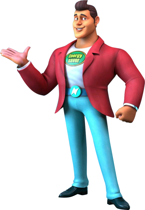 Mr. Energy Saver, the IFMA mascot